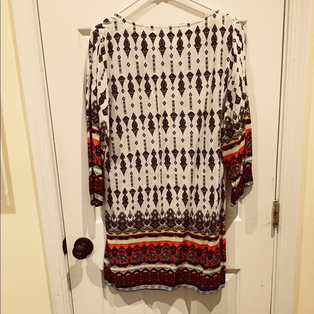 Black and multi colored boho dress
